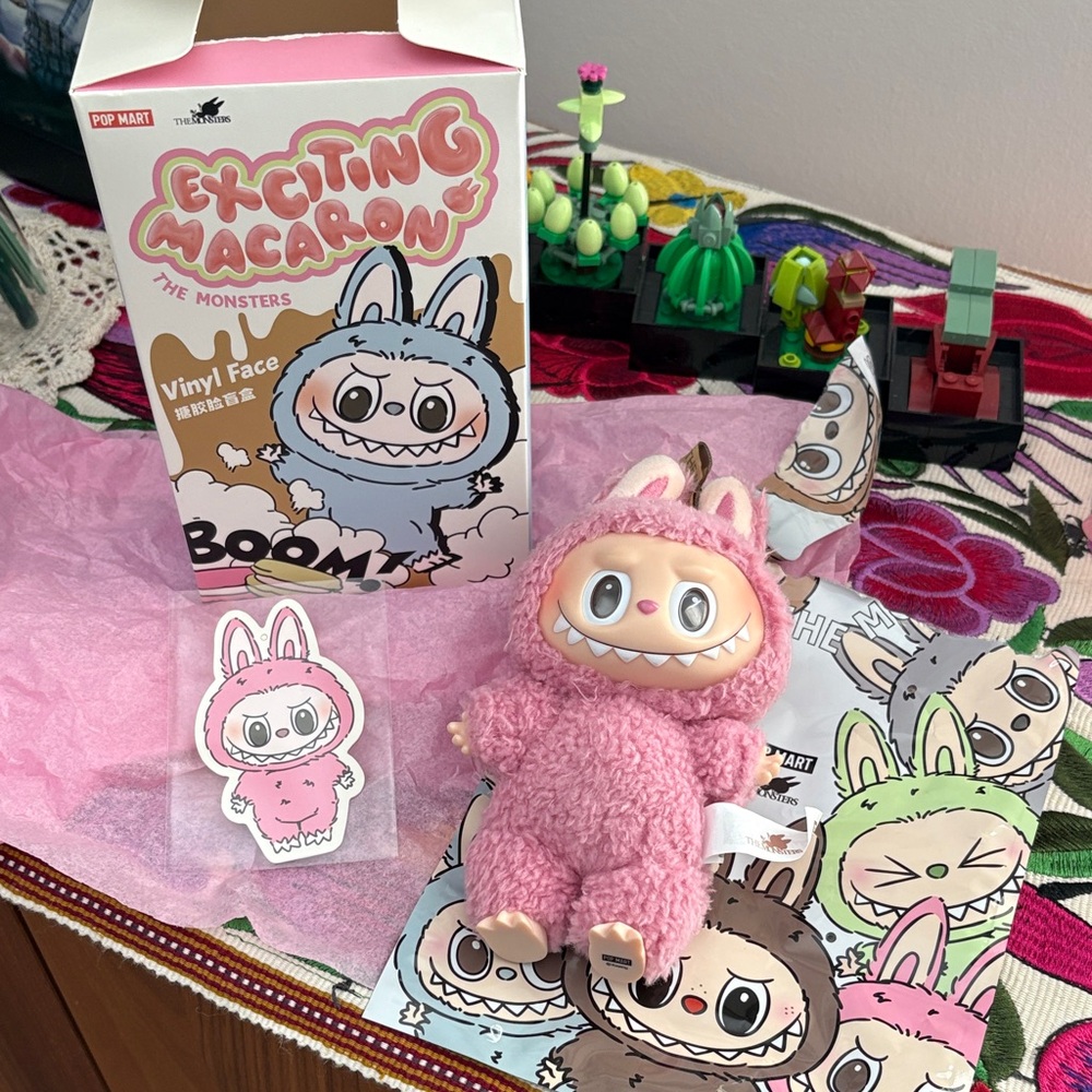 Authentic Lychee Berry Pink Monster Vinyl Figure by Pop Mart